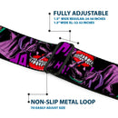 DC COMICS FOREVER EVIL Full Color Black Gray Seatbelt Belt - Detective Comics Joker Holding Teeth Issue 23.1 Cover Pose/HA! HA! HA! Black/Purples Webbing