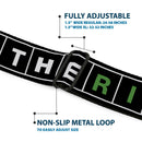 The Batman Movie Batman and Riddler Target Logo Full Color Black/Green Seatbelt Belt - The Batman Movie Crossword Puzzle Black/White/Green Webbing