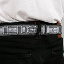 Batman Full Color Black Silver Black Seatbelt Belt - Batman Utility Belt Grays Webbing