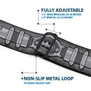Batman Full Color Black Silver Black Seatbelt Belt - Batman Utility Belt Grays Webbing