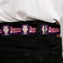 THE APOTHECARY DIARIES Title Logo Full Color Black/Red/White Seatbelt Belt - THE APOTHECARY DIARIES Jinshi Pose and Title Logo Black Webbing