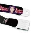 THE APOTHECARY DIARIES Title Logo Full Color Black/Red/White Seatbelt Belt - THE APOTHECARY DIARIES Jinshi Pose and Title Logo Black Webbing
