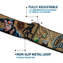 Catwoman Diamond Full Color Tans Seatbelt Belt - CATWOMAN-NINE LIVES OF A FELINE FATALE Pose2/Jewelry/Black Cat Tans Webbing