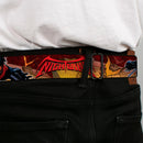 Nightwing Logo Full Color Black Red Seatbelt Belt - NIGHTWING Poses/Bats Welcome to Gotham Comic Book Cover Webbing