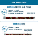 DC BOMBSHELLS Star Rays Full Color Blues Seatbelt Belt - KATANA Poses & Samurai Dragons/Rays Reds/Black Webbing