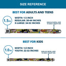 DC Round Logo Black/Silver Seatbelt Belt - Superheroines Wonder Woman/Supergirl/Batgirl Webbing