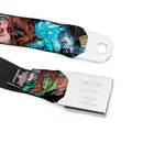 DC COMICS FOREVER EVIL Logo Black/Silver Seatbelt Belt - Injustice League of America Issue #13 Villains Webbing