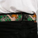 Posion Ivy Face Full Color Greens Seatbelt Belt - POISON IVY Poses/Comic Scenes Grays/Greens Webbing