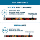 Bane Face Explosion Full Color Seatbelt Belt - BANE Pose/Explosion Bat Signal/Chanlink Black/Gray/Reds Webbing