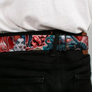 Suicide Squad Target Full Color Black/Red Seatbelt Belt - 5-Suicide Squad Villains Group Reds Webbing