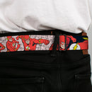 Flash Logo Black Seatbelt Belt - The Flash in Action Webbing