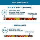 Flash Logo Black Seatbelt Belt - The Flash BOOM-KABOOM! Webbing