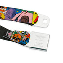 Flash Logo Full Color Red White Yellow Seatbelt Belt - Classic FLASH COMICS Issue #1 Introducing Flash Cover Pose Webbing