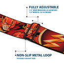Flash Logo3 Full Color Black Gold Red Seatbelt Belt - THE FLASH/Logo3/Poses Black/Red/Gold Webbing