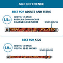 Flash Logo3 Full Color Black Gold Red Seatbelt Belt - THE FLASH/Logo3/Poses Black/Red/Gold Webbing