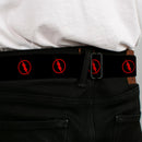 Reverse Flash Logo Full Color Black Red Seatbelt Belt - Reverse Flash Logo Black/Red Webbing