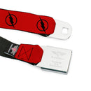 Reverse Flash Logo Full Color Red Black Seatbelt Belt - Reverse Flash Logo Red/Black Webbing