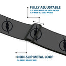 Reverse Flash Logo Full Color Gray Black Seatbelt Belt - Reverse Flash Logo Gray/Black Webbing