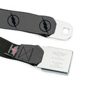 Reverse Flash Logo Full Color Gray Black Seatbelt Belt - Reverse Flash Logo Gray/Black Webbing