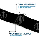 Reverse Flash Logo Full Color Black Gray Seatbelt Belt - Reverse Flash Logo Black/Gray Webbing