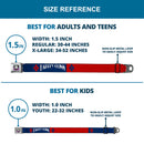 Harley Quinn Diamond Full Color Blue Red Seatbelt Belt - HARLEY QUINN/Diamonds Blue/Red/White Webbing