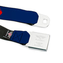 Harley Quinn Diamond Full Color Blue Red Seatbelt Belt - HARLEY QUINN/Diamonds Blue/Red/White Webbing