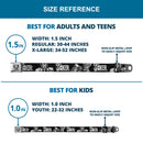 Joker Smiling Full Color Black/Grays/White Seatbelt Belt - THE JOKER Smiling/Wine Glass Poses HA! HA! Black/Grays/White Webbing