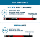 Harley Quinn Diamond Full Color Black Red Seatbelt Belt - HARLEY QUINN/Diamonds Black/Red/White Webbing