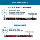 Harley Quinn Diamond Full Color Black Red Seatbelt Belt - HARLEY QUINN Face METROPOLIS WILL NEVER BE THE SAME Black/White/Red Webbing