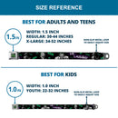 HAHA Stacked Full Color Black Gray Green Seatbelt Belt - Joker DIE LAUGHING! HAHA Black/Purple/Green Webbing