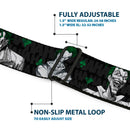 Joker Stare Full Color Black White Grays Green Seatbelt Belt - The Joker 4-Laughing Expressions/Suits/HAHAHA Black/Gray/Greens Webbing