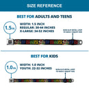 JUSTICE LEAGUE OF AMERICA Badge Black/White/Red/Blue Seatbelt Belt - JUSTICE LEAGUE OF AMERICA w/Superhero Blocks Black/Multi Color Webbing