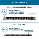 Justice League of America Black Full Color Seatbelt Belt - Justice League Elite Forces Superheroes Webbing