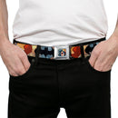 DC Comics Trinity Group Pose Full Color Seatbelt Belt - DC Comics Trinity Group Pose/Logos Webbing