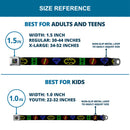 JL-Batman Superman Green Lantern Flash Electric Logos Full Color Black White Multi Neon Seatbelt Belt - Justice League Electric Logos Black/Multi Neon Webbing