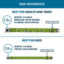 Riddler "?" Black Silver Seatbelt Belt - Question Mark Scattered Lime Green/Purple Webbing