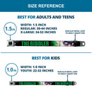 Riddler "?" Full Color Black Green Seatbelt Belt - THE RIDDLER/Face CLOSE-UP Black/Green Webbing