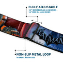 Deadstroke Logo Full Color Black Red White Seatbelt Belt - DEATHSTROKE Pose/BATMAN ARKHAM ORIGINS Logo Webbing