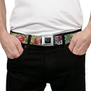 Superman Black Silver Seatbelt Belt - Supergirl Tattoo Scene Webbing