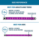 Superman Black Silver Seatbelt Belt - Superman Logo in Heart Purple/White/Pink Webbing