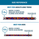 Superman Full Color Blue Seatbelt Belt - Superman Shield w/Cape Webbing