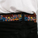 Superman Full Color Blue Seatbelt Belt - SUPERMAN Action Blocks Red/Blue Webbing