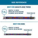 Superman Full Color Blue Seatbelt Belt - SUPERMAN/Shield Stripe Blue/Yellow/Red Webbing