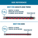 Superman Full Color Blue Seatbelt Belt - Superman Shield Diamond Outline Red/Blue/Yellow Webbing