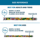 Superman Full Color Blue Seatbelt Belt - Classic ACTION COMICS Issue #1 Cover Superman Lifting Car Stacked Webbing