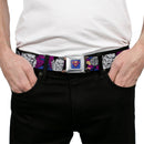 Bizzaro Logo Full Color Blue Seatbelt Belt - Bizzaro Action Webbing