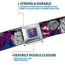 Bizzaro Logo Full Color Blue Seatbelt Belt - Bizzaro Action Webbing