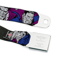 Bizzaro Logo Full Color Blue Seatbelt Belt - Bizzaro Action Webbing