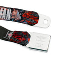 Superman Shield Comics Scenes Stacked Full Color Black Grays Red Seatbelt Belt - New 52 SUPERMAN Poses/Shield/Comic Scenes Stacked Webbing