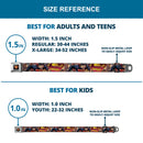 Superman Shield Full Color Black Golds Reds White Seatbelt Belt - Superman Unchained Explosion Action Pose/Wraith/Shield Golds/Reds Webbing